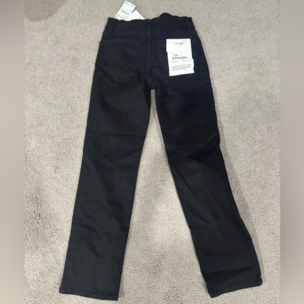 Frame High Rise Straight Fit Jeans - Picture 3 of 4